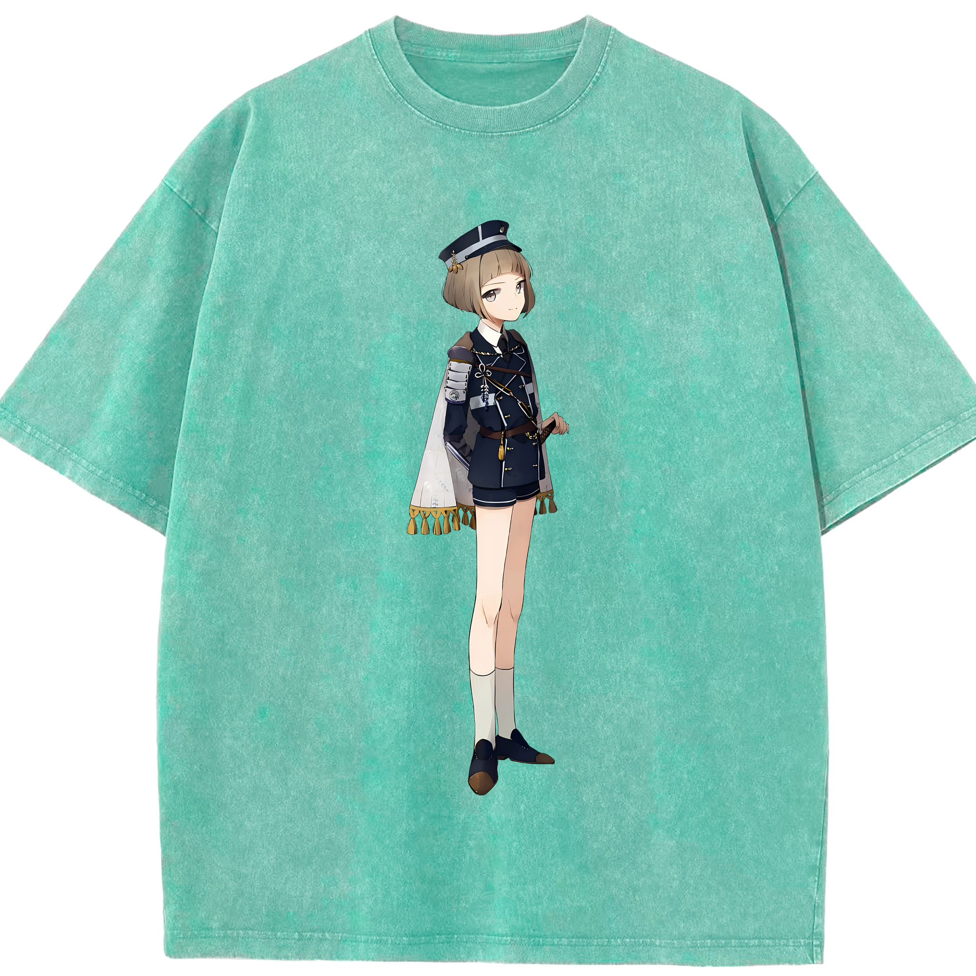 （画像用） 刀剣乱舞 Touken Ranbu 綿100% ヴィンテージ風 半袖Tシャツ（フロントプリント）